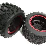 Monster Truck 155mm TK26 Tires and Wheels with 17mm Hex, 2pcs Set