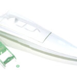 610mm Fiberglass Mono RC Boat Hull in White in Durable Model Boat Shell