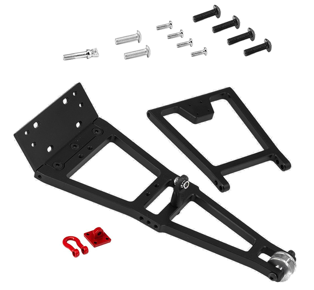 C33893BLACK Lift Tow Boom Add-On Kit in Black for 1/10 Scale RC Crawler Trucks - Image 1