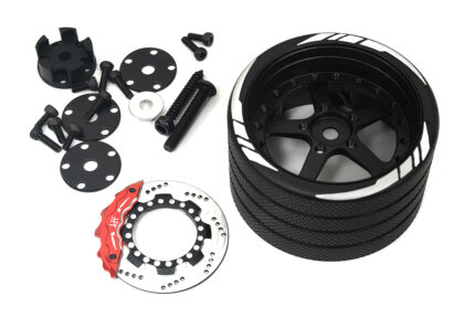 Alloy 5 Spoke Silver Steering Wheel Upgrade for Flysky NB4 Controller