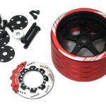 Alloy 5 Spoke Silver Steering Wheel Upgrade for Flysky NB4 Controller