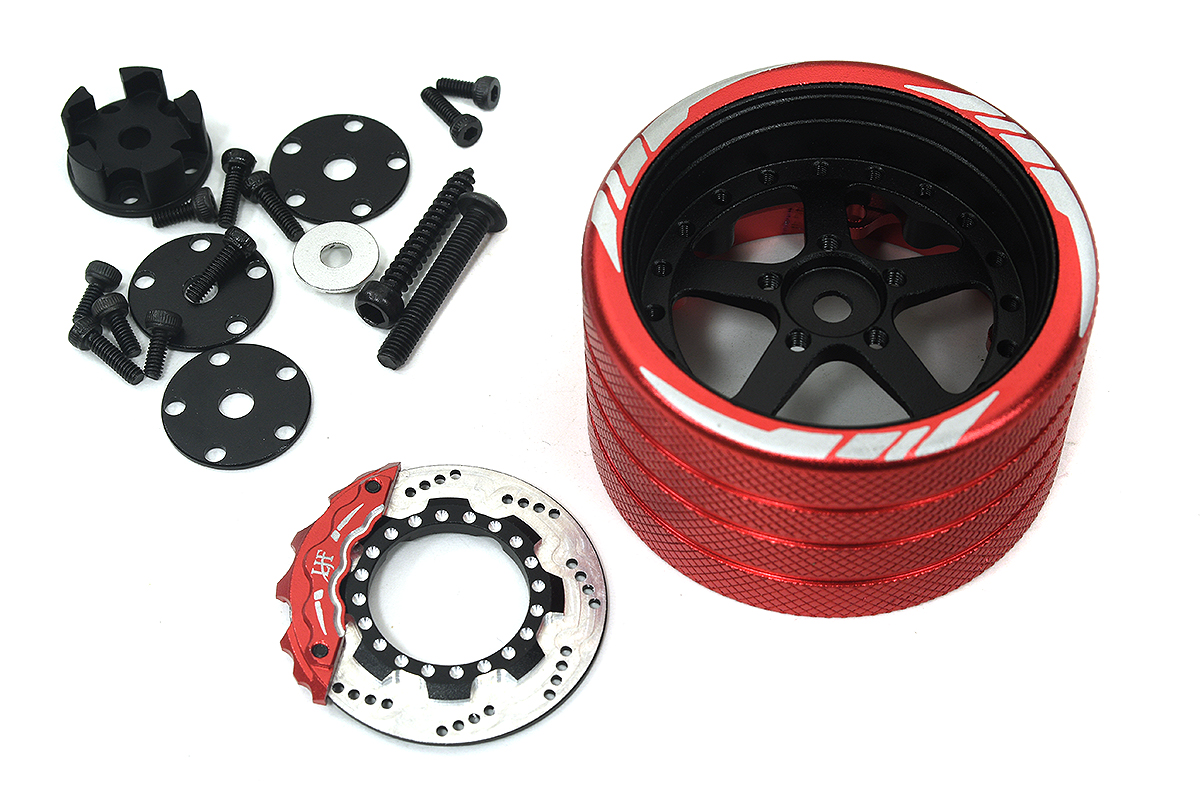 C33901 Alloy 5 Spoke Silver Steering Wheel Upgrade for Flysky NB4 Controller - Image 1