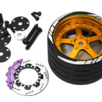 Alloy 5 Spoke Silver Steering Wheel Upgrade for Flysky NB4 Controller