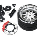 Alloy 10 Spoke Silver Steering Wheel Upgrade for Flysky NB4 Controller