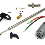 250mm Stainless Steel Shaft with 395 7.4V DC Motor and 31mm Propeller