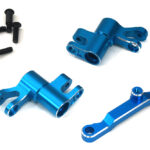 7075 Alloy Blue Steering Bell Crank Set Upgrade for Traxxas Mini Maxx 10743