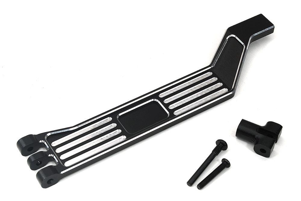 C33929BLACK 7075 Alloy Black Battery Hold-Down Plate Compatible with Traxxas Mini Maxx 10726 - Image 1