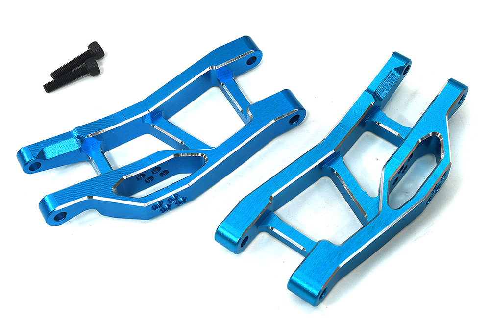 C33931BLUE 7075 Alloy Front Lower Arm Set in Blue for Traxxas Mini Maxx Upgrade 10731 - Image 1