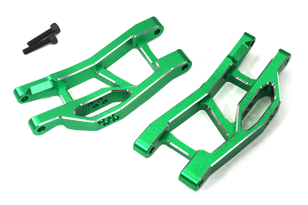 C33931GREEN 7075 Alloy Front Lower Arm Set in Green for Traxxas Mini Maxx Upgrade 10731 - Image 1