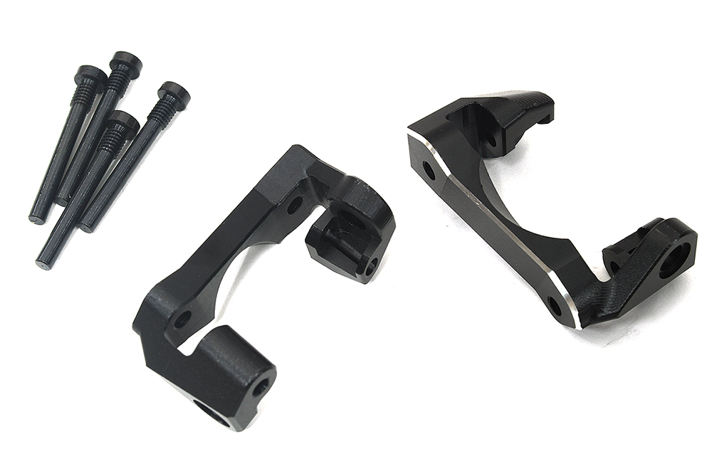 C33932BLACK 7075 Alloy Front Caster Blocks in Black for Traxxas Mini Maxx Upgrade 10732 - Image 1