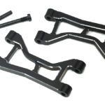 7075 Alloy Rear Upper Arm Set in Black for Traxxas Mini Maxx Upgrade 10730