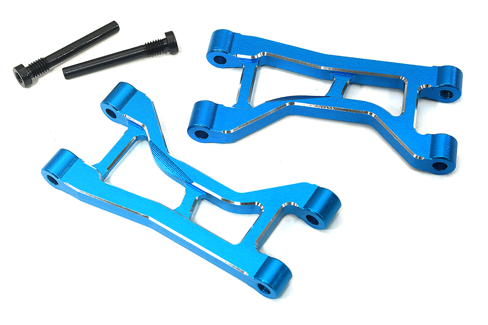 C33934BLUE 7075 Alloy Rear Upper Arm Set in Blue for Traxxas Mini Maxx Upgrade 10730 - Image 1