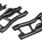 7075 Alloy Rear Lower Arm Set in Black for Traxxas Mini Maxx Upgrade 10730