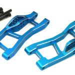 7075 Alloy Rear Lower Arm Set in Blue for Traxxas Mini Maxx Upgrade 10730