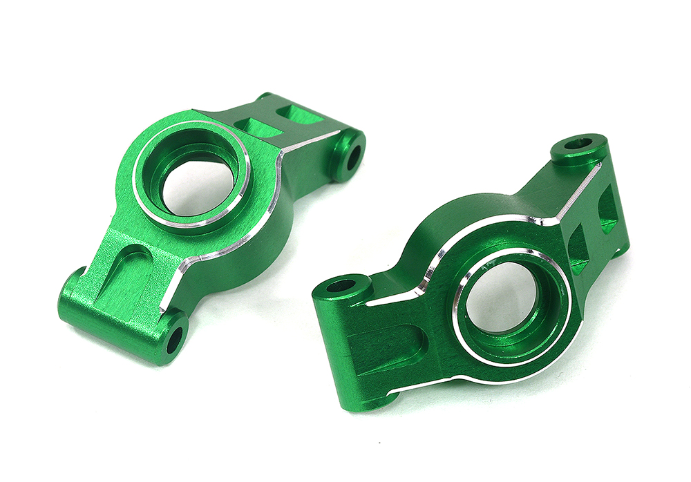 C33936GREEN 7075 Alloy Rear Hub Carriers in Green for Traxxas Mini Maxx Upgrade 10752 - Image 1