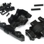 7075 Alloy Front Upper & Lower Bulkhead for Traxxas Mini Maxx - Black 10728