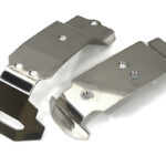 Stainless Steel Chassis Armor Skid Plate for Traxxas Mini Maxx Silver