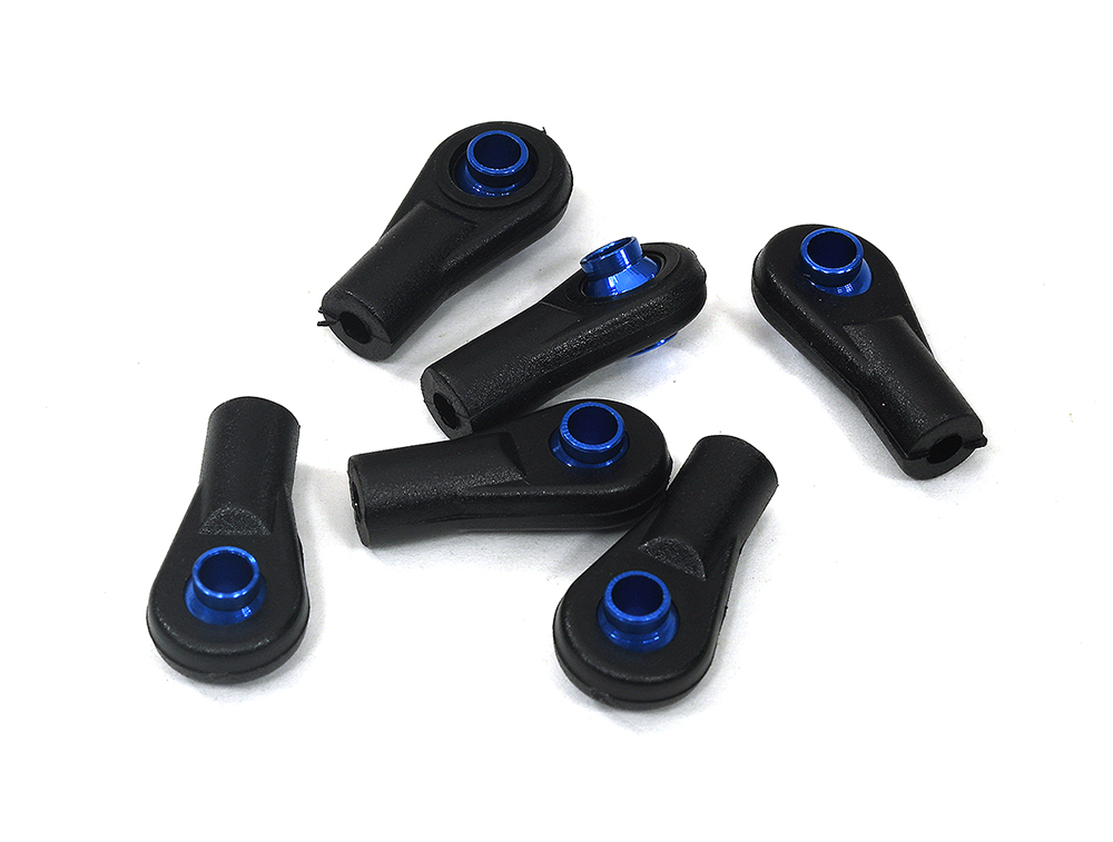 C33950BLUE Blue M3 Size Short Ball Ends for 3mm Tie Rods & Ball Links Axial Traxxas - Image 1