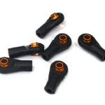 Orange M3 Short Ball Ends for 3mm Tie Rods & Ball Links, Axial Traxxas