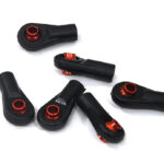 Red M3 Size Short Ball Ends for 3mm Tie Rods and Ball Links Upgrade