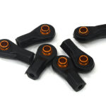 Orange M3 Short Ball Ends for 3mm Tie Rods & Ball Links in Axial Traxxas