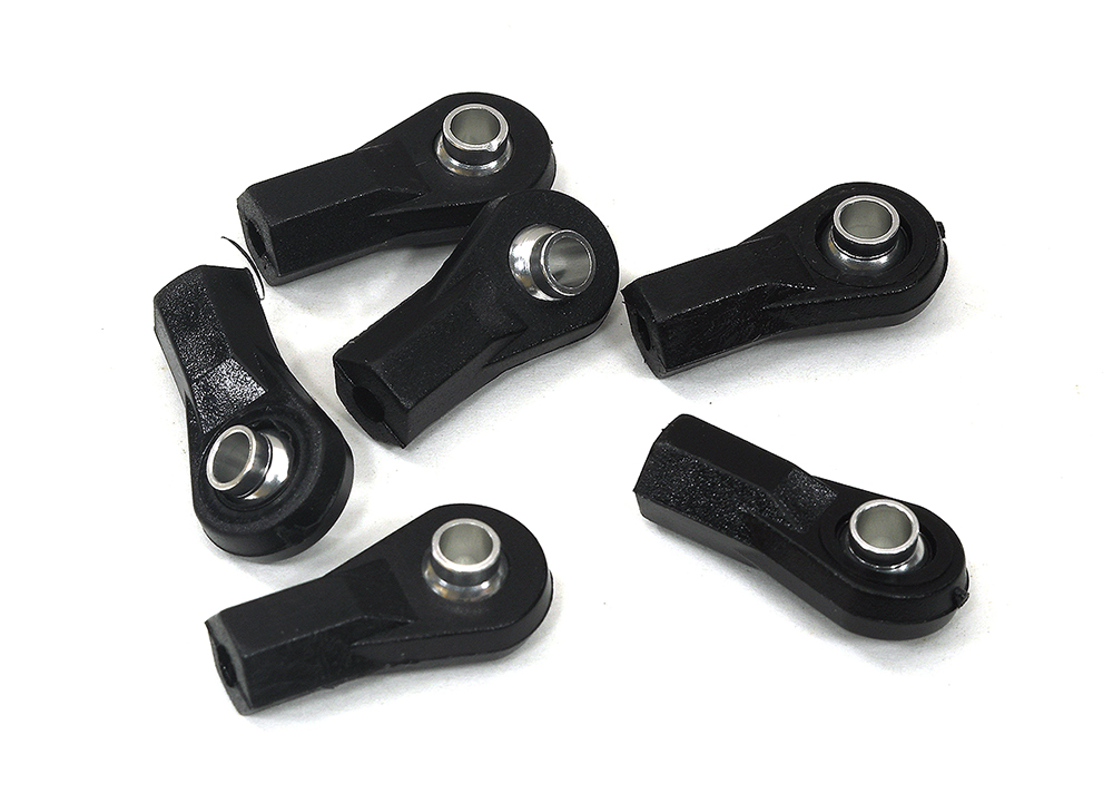 C33951SILVER Silver M3 Short Ball Ends for 3mm Tie Rods & Ball Links in Axial Traxxas - Image 1