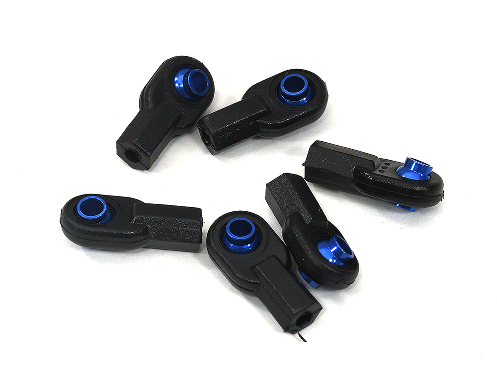 C33952BLUE Blue M3 Short Ball Ends for 3mm Tie Rods & Ball Links in Axial Traxxas Compatib - Image 1