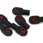 Red M3 Size Short Ball Ends for 3mm Tie Rods & Ball Links in Axial, Traxxas