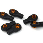 Orange M3 Short Ball Ends for 3mm Tie Rods & Ball Links in Axial Traxxas