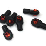 Red M3 Size Short Ball Ends for 3mm Tie Rods and Ball Links Compatible