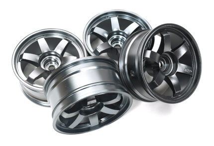 Alloy Machined 6-Spoke Wheels (4) for 1/10 Scale Drift W=26mm Offset 3.5mm