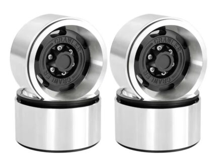 Realistic Alloy 1.9 Wheels (4) Set for TRX-4, SCX-10 & 1/10 Scale Crawlers