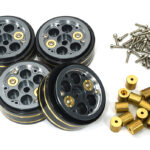 Alloy 1.0 Wheels (4) Set for TRX-4M & SCX24 W=13mm 9869