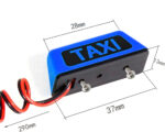 Realistic Roof Top Taxi Light LED 37x14x15mm Plastic Housing for 1/10 Scale RC - Image 2