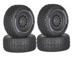 Wheels & Tires (4) Set for Arrma 1/16 Mojave Grom O.D.=65mm Hex:12mm