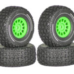 Wheels & Tires (4) Set for Arrma 1/16 Mojave Grom O.D.=65mm Hex:12mm
