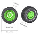 Wheels & Tires (4) Set for Arrma 1/16 Mojave Grom O.D.=65mm Hex:12mm - Image 2