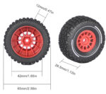 Wheels & Tires (4) Set for Arrma 1/16 Mojave Grom O.D.=65mm Hex:12mm - Image 2