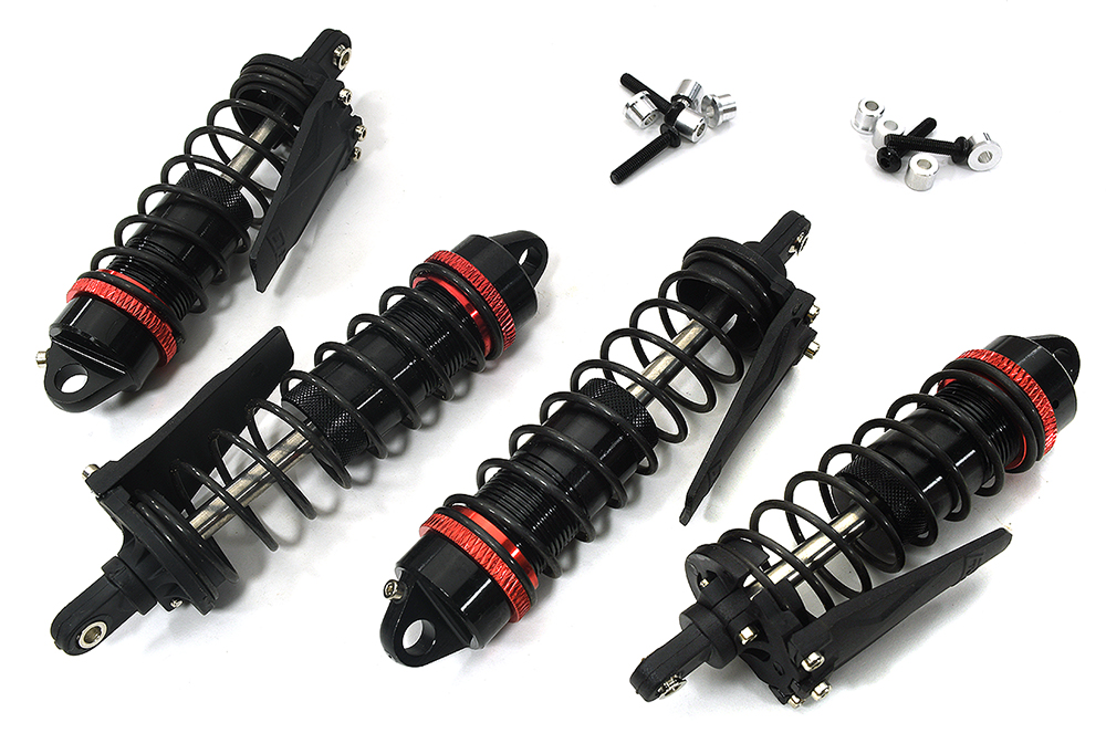 C33987 Alloy Front & Rear Shock Set (4) for Traxxas 1/10 Slash Short Course Truck - Image 1