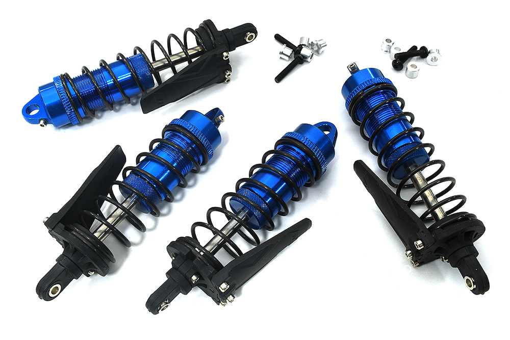 C33989 Alloy Front & Rear Shock Set (4) for Traxxas 1/10 Slash Short Course Truck - Image 1