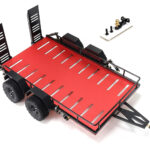 Alloy Flatbed Independent Suspension Car Trailer Kit for 1/18 RC 395x250x140mm