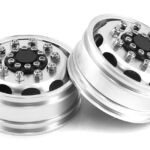 Billet Machined Alloy Front Wheels (2) for Tamiya 1/14 Scale Tractor Trucks