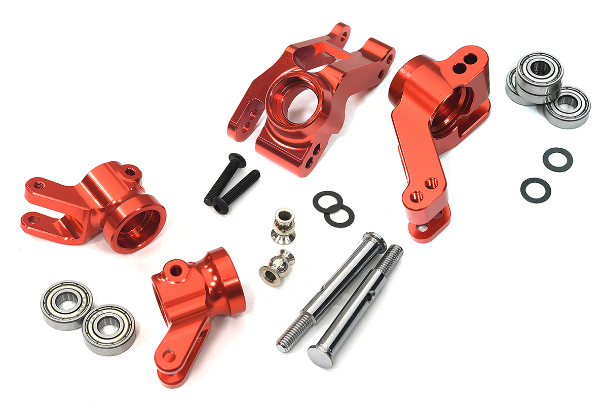 C34008RED F&R +13mm Wide Suspension Kit for 2WD Stampede, 2WD Rustler & Bandit 3636 3652 - Image 1