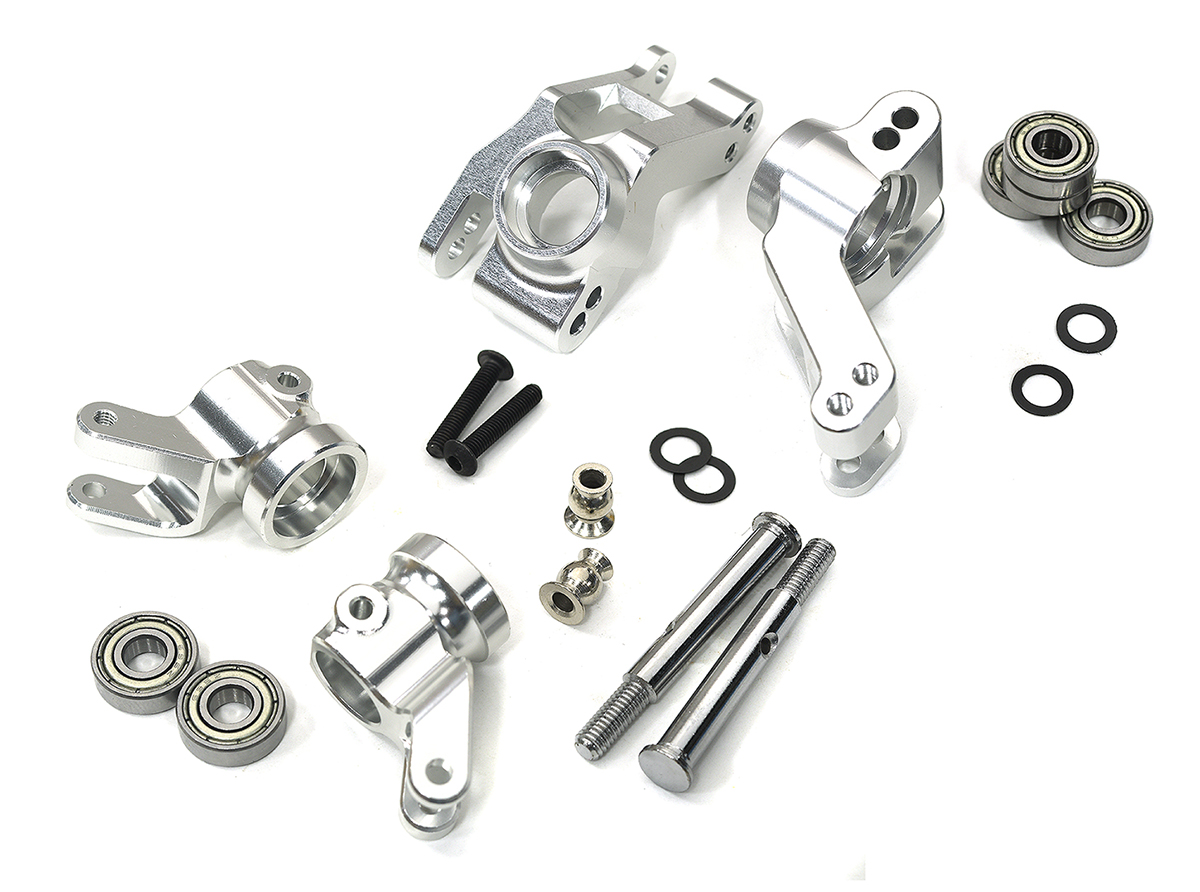 C34008SILVER F&R +13mm Wide Suspension Kit for 2WD Stampede, 2WD Rustler & Bandit 3636 3652 - Image 1