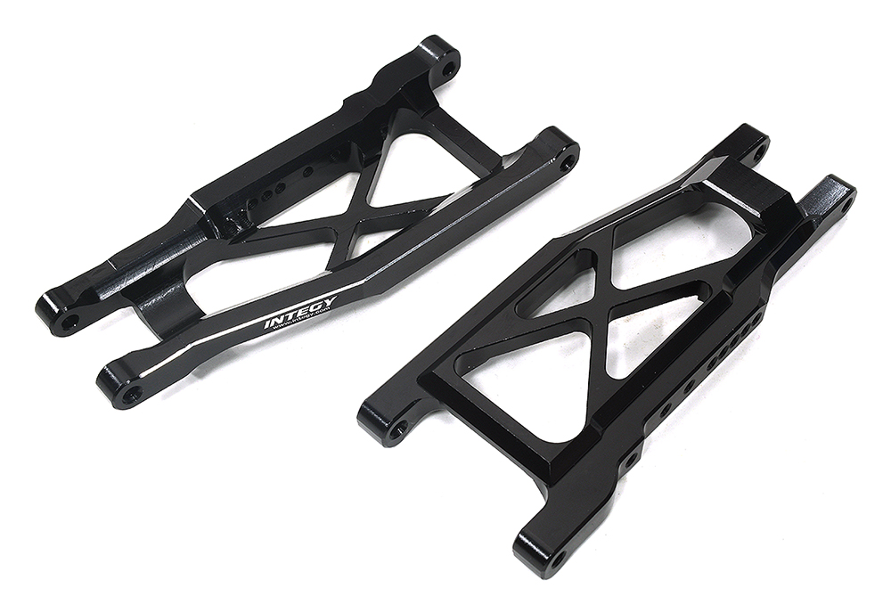 C34009BLACK F/R +17mm Wide-Suspension Arms for Traxxas Stampede & Rustler w/ 3655R - Image 1