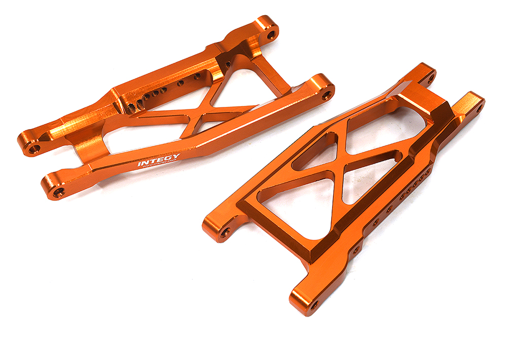 C34009ORANGE F/R +17mm Wide-Suspension Arms for Traxxas Stampede & Rustler w/ 3655R - Image 1