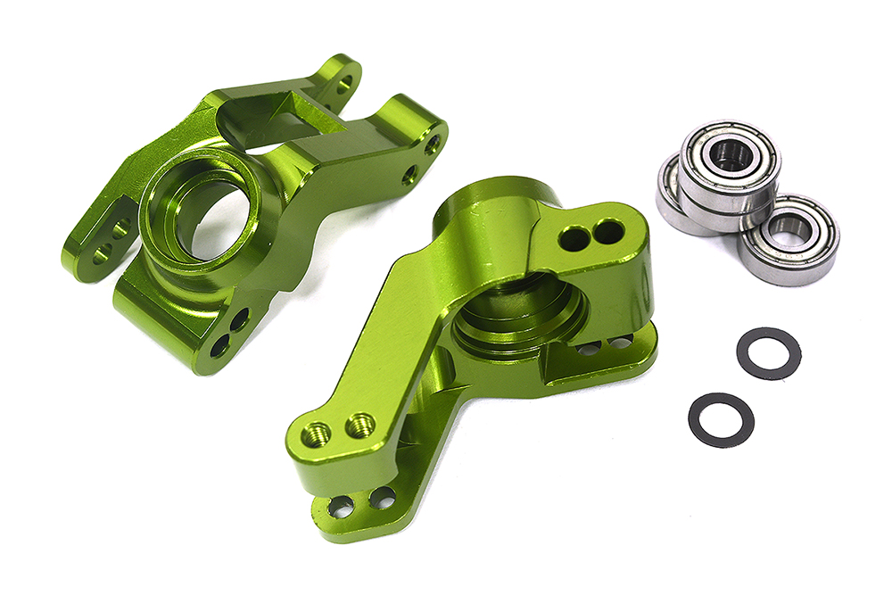 C34012GREEN +13mm Wide-Track Rear Hub Carriers for 2WD Stampede, 2WD Rustler & Bandit 3652 - Image 1