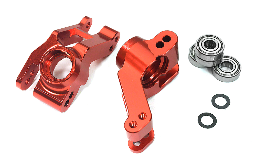 C34012RED +13mm Wide-Track Rear Hub Carriers for 2WD Stampede, 2WD Rustler & Bandit 3652 - Image 1