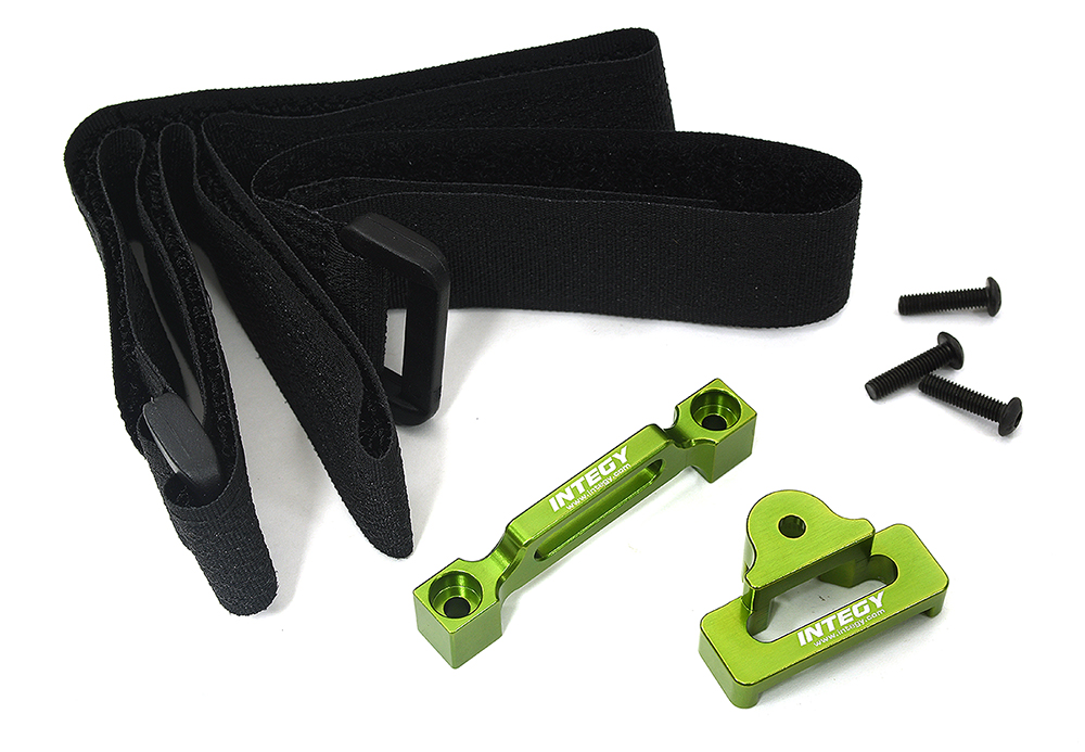 C34014GREEN Modified Battery Hold Down Set for Traxxas Slash 2WD & Slash 4X4 (non-LCG) 8527 - Image 1