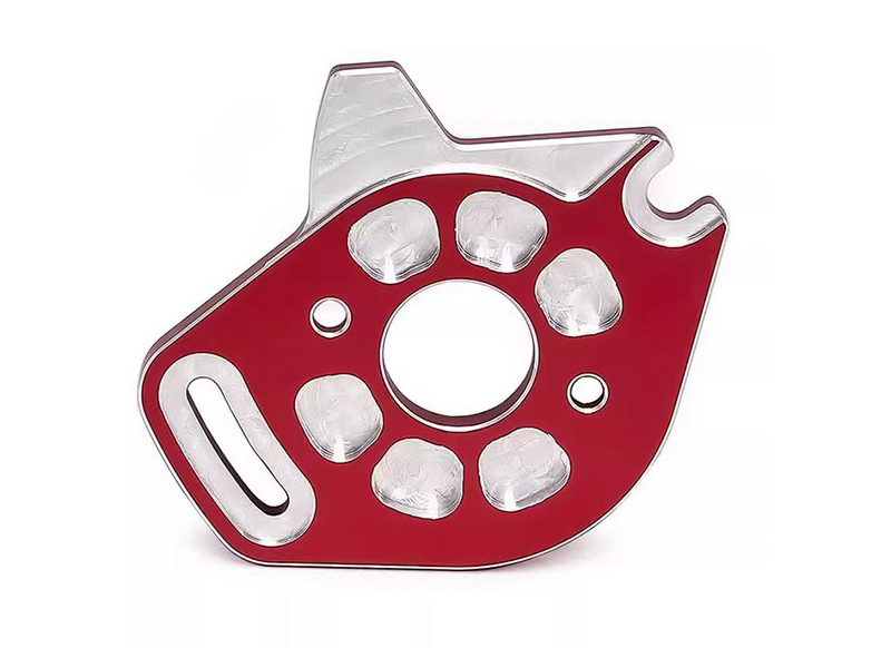 C34035RED Machined Motor Plate for Traxxas 1/10 Slash 4X4 & Stampede 4X4 (non-LCG) 6890 - Image 1